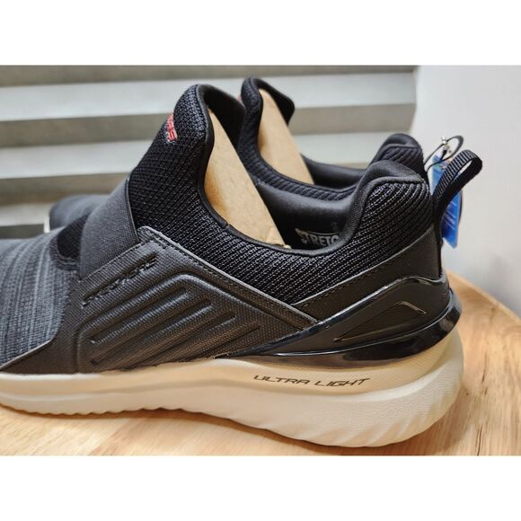 Skechers Bounder 2.0 Balmore no-tie shoes | Men’s Size 14 Black White - Picture 4 of 14